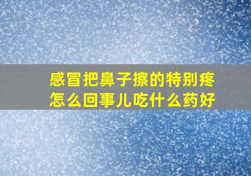 感冒把鼻子擦的特别疼怎么回事儿吃什么药好