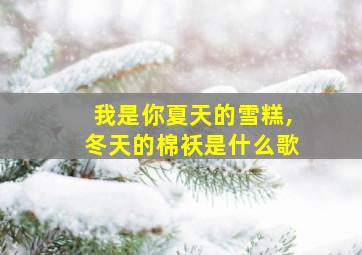 我是你夏天的雪糕,冬天的棉袄是什么歌