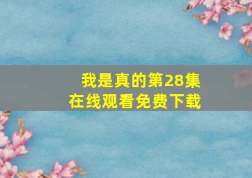 我是真的第28集在线观看免费下载