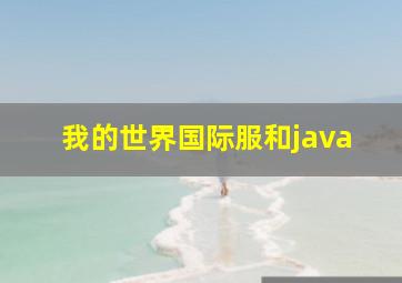 我的世界国际服和java