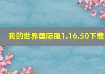 我的世界国际服1.16.50下载