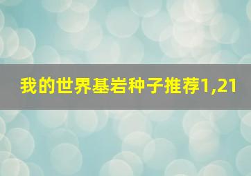 我的世界基岩种子推荐1,21