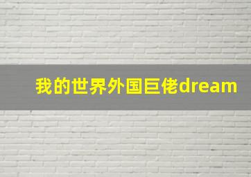 我的世界外国巨佬dream