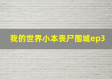 我的世界小本丧尸围城ep3