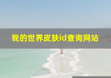 我的世界皮肤id查询网站