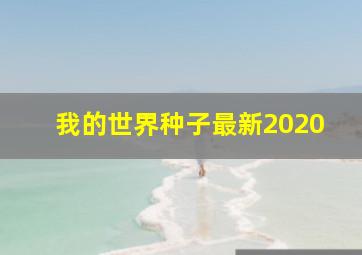 我的世界种子最新2020