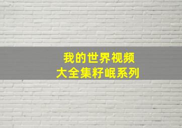 我的世界视频大全集籽岷系列