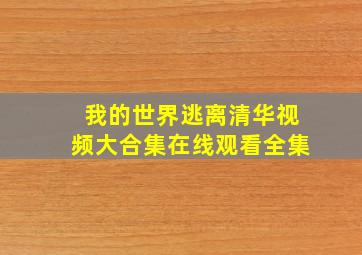 我的世界逃离清华视频大合集在线观看全集