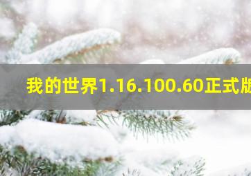 我的世界1.16.100.60正式版