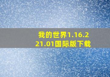 我的世界1.16.221.01国际版下载