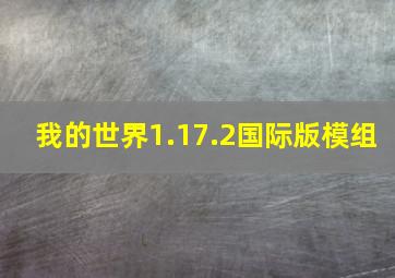 我的世界1.17.2国际版模组