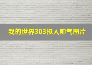 我的世界303拟人帅气图片