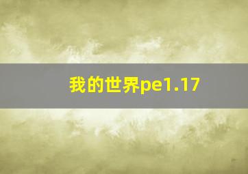 我的世界pe1.17