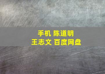 手机 陈道明 王志文 百度网盘