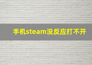 手机steam没反应打不开