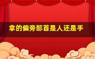 拿的偏旁部首是人还是手