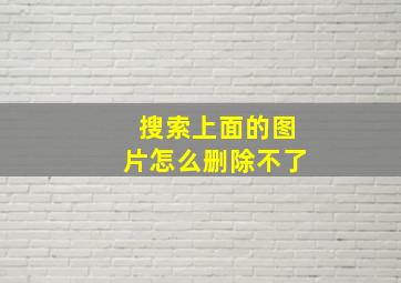 搜索上面的图片怎么删除不了