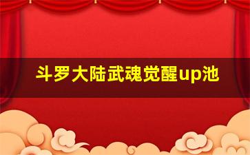 斗罗大陆武魂觉醒up池