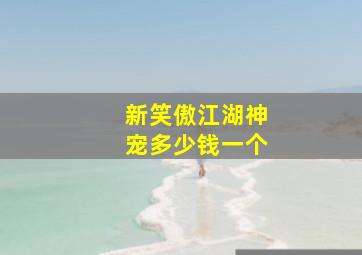 新笑傲江湖神宠多少钱一个