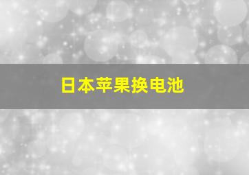 日本苹果换电池