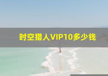 时空猎人VIP10多少钱