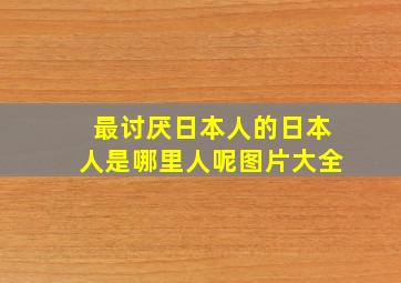 最讨厌日本人的日本人是哪里人呢图片大全