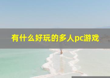 有什么好玩的多人pc游戏