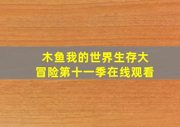 木鱼我的世界生存大冒险第十一季在线观看