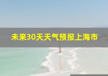 未来30天天气预报上海市