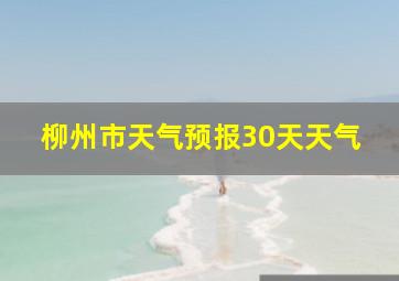 柳州市天气预报30天天气