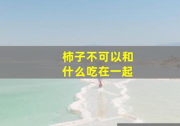 柿子不可以和什么吃在一起