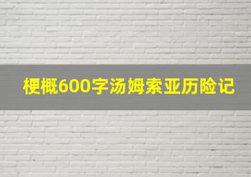 梗概600字汤姆索亚历险记