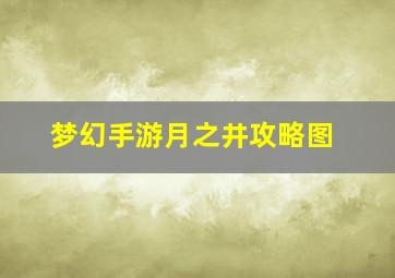 梦幻手游月之井攻略图