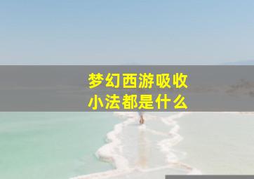 梦幻西游吸收小法都是什么