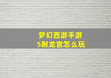 梦幻西游手游5耐龙宫怎么玩