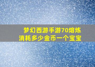 梦幻西游手游70熔炼消耗多少金币一个宝宝