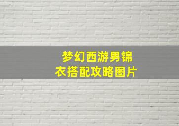 梦幻西游男锦衣搭配攻略图片