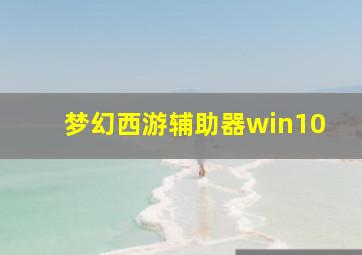 梦幻西游辅助器win10