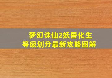 梦幻诛仙2妖兽化生等级划分最新攻略图解