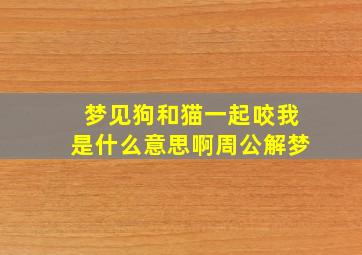 梦见狗和猫一起咬我是什么意思啊周公解梦