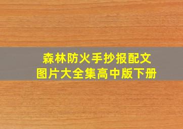 森林防火手抄报配文图片大全集高中版下册