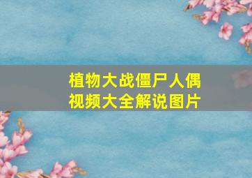 植物大战僵尸人偶视频大全解说图片