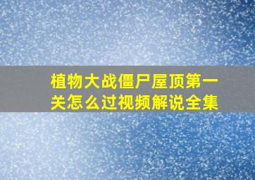 植物大战僵尸屋顶第一关怎么过视频解说全集