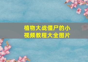 植物大战僵尸的小视频教程大全图片