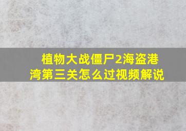 植物大战僵尸2海盗港湾第三关怎么过视频解说