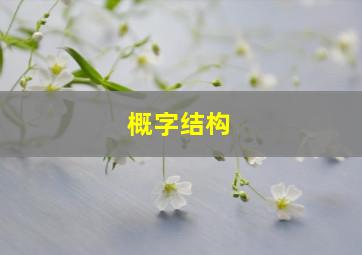 概字结构