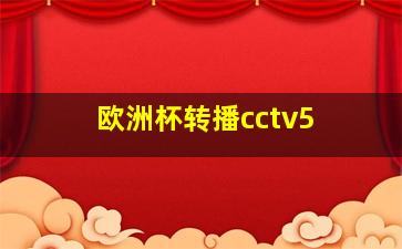 欧洲杯转播cctv5+