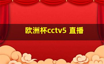 欧洲杯cctv5+直播