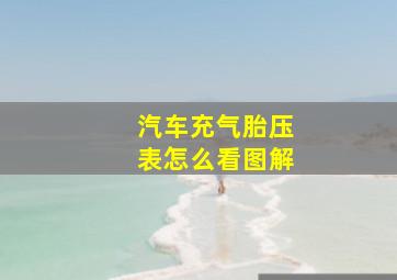 汽车充气胎压表怎么看图解