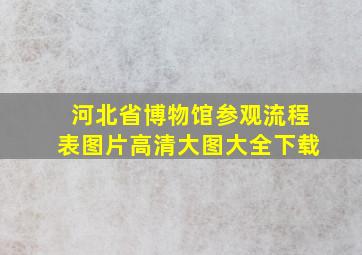 河北省博物馆参观流程表图片高清大图大全下载